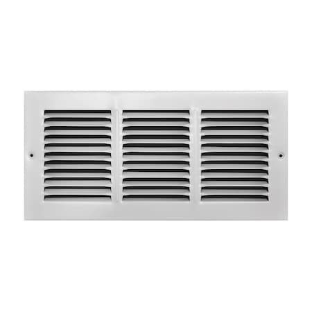 True Aire Tru Aire 6 in. H X 14 in. W 1-Way Powder Coat White Steel Return Air Grille C170 14X06